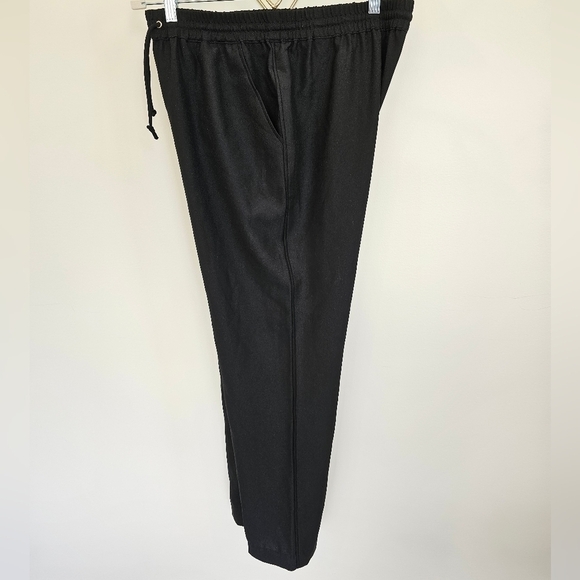Vince Camuto Black Pull On Drawstring Waist Dress Casual Ankle Pants Size Medium - Picture 9 of 10